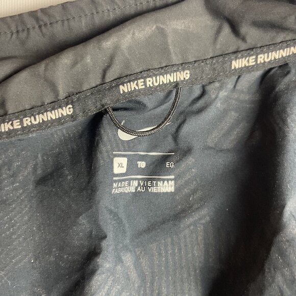 Nike Thermosoft reflective running vest Mens XL Grey Geometric patterns Full Zip - Picture 9 of 11